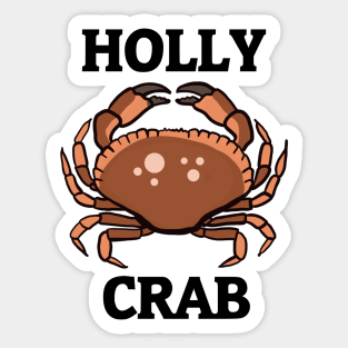 Holly Crab Sticker